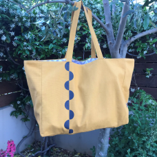 Big shopper bag XL yellow mustard